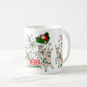 Mug noël père Noël sloth llamas (Devant droit)