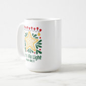Mug Noël personnalisable de style rétro (Devant gauche)