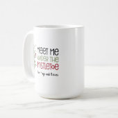 Mug Noël personnalisable sous le gui (Devant gauche)