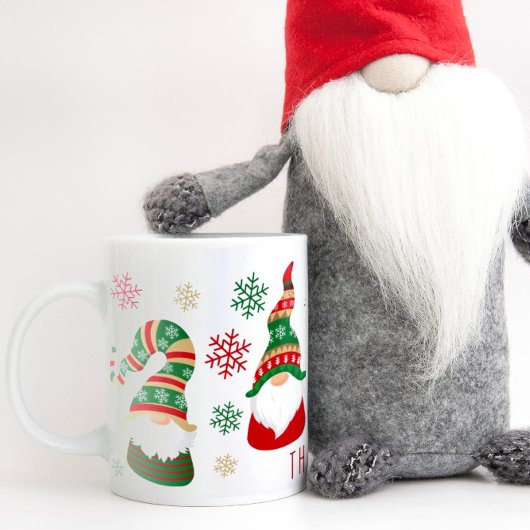 Mug Noël personnalisé Gnomes