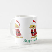Mug Noël personnalisé Goldendoodle Père Noël (Devant gauche)