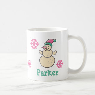 Mug Noël personnalisé mignon Snowman d'hiver