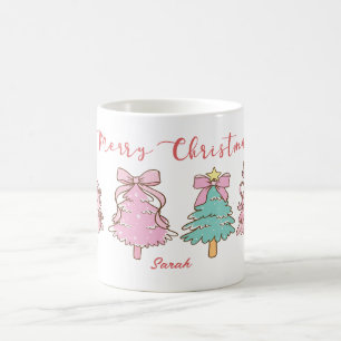Mug Noël personnalisé sucré esthétique féminin dessiné