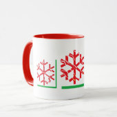 Mug Noël Personnaliser la pâte à café personnalisée Co (Devant gauche)