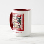 Mug Noël photo personnalisée (Devant gauche)