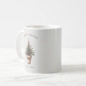 Mug Noël pinecone arbre rustique vacances sur mesure (Devant gauche)