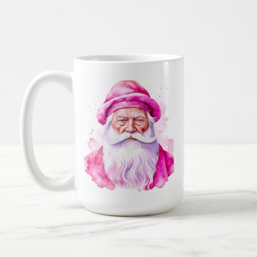 Mug Noël Pink et Snowman personnalisés (Gauche)