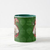 Mug Noël - plate-forme les halls - caniches - blanc (Centre)