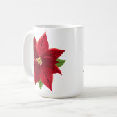 Mug Noël Poinsettia (Devant gauche)