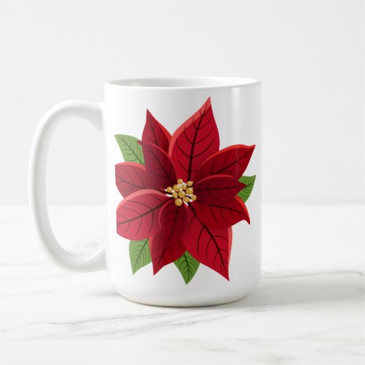 Mug Noël Poinsettia (Gauche)