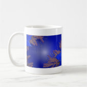 Mug Noël Poinsettia Bleu (Gauche)
