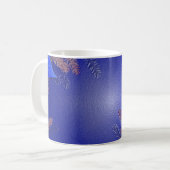 Mug Noël Poinsettia Bleu (Devant gauche)