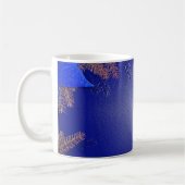 Mug Noël Poinsettia Bleu (Gauche)