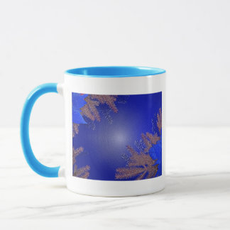 Mug Noël Poinsettia Bleu I
