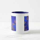 Mug Noël Poinsettia Bleu I (Centre)