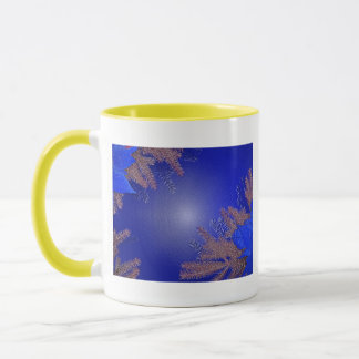 Mug Noël Poinsettia Bleu I