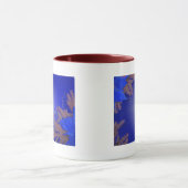 Mug Noël Poinsettia Bleu I (Centre)