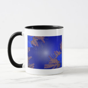 Mug Noël Poinsettia Noir Et Gris I