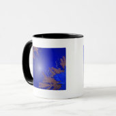 Mug Noël Poinsettia Noir Et Gris I (Devant gauche)