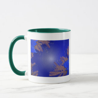 Mug Noël Poinsettia Noir Et Gris I