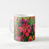Mug Noel Poinsettia peinture aquarelle originale (Devant gauche)