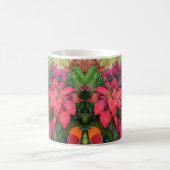 Mug Noel Poinsettia peinture aquarelle originale (Centre)