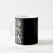 Mug Noël Pour Enfants Garçons Dabbing Père Noël Elves (Devant gauche)