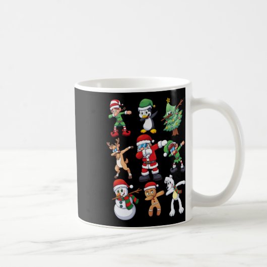 Mug Noël Pour Enfants Garçons Dabbing Père Noël Elves (Droite)
