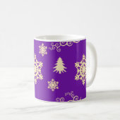 Mug Noël pourpre (Devant droit)