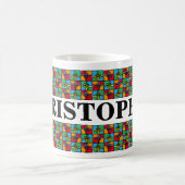 Mug Noël Présente Nom personnalisé Fête (Centre)