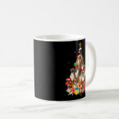 Mug Noël Pyjama Boxe Arbre Noël Chien Papa Maman (Devant droit)