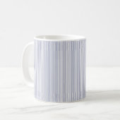 Mug Noël Rayures Bleues Traditionnelles (Devant gauche)