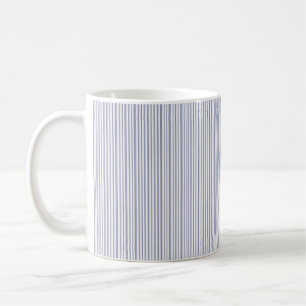 Mug Noël Rayures Bleues Traditionnelles 