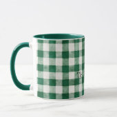 Mug Noël Rayures Carreaux Verts (Gauche)