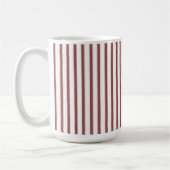 Mug Noël rayures rouges blanches (Gauche)