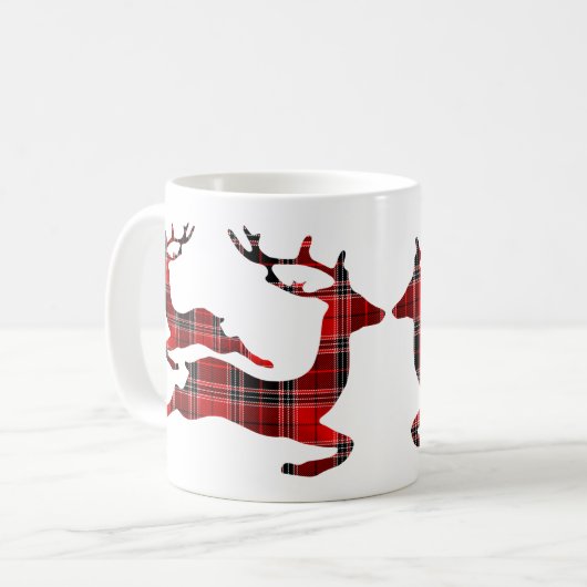 Mug Noël Red Reindeer vacances (Devant gauche)