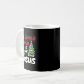 Mug Noël Religieux Silly Père Noël Noël Est Pour J (Devant gauche)