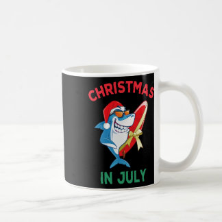 Mug Noël requin en juillet Vacances d'été Plage Hommes