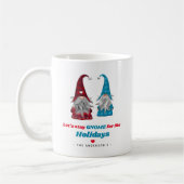 Mug Noël 'Restons Gnome pour les Fêtes' (Gauche)