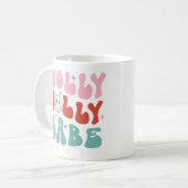 Mug Noël rétro Holly Jolly Babe (Devant gauche)