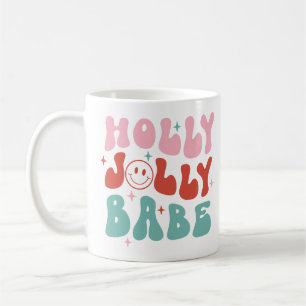 Mug Noël rétro Holly Jolly Babe