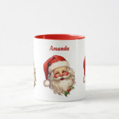 Mug Noël rétro Holly Jolly Santa Claus (Centre)