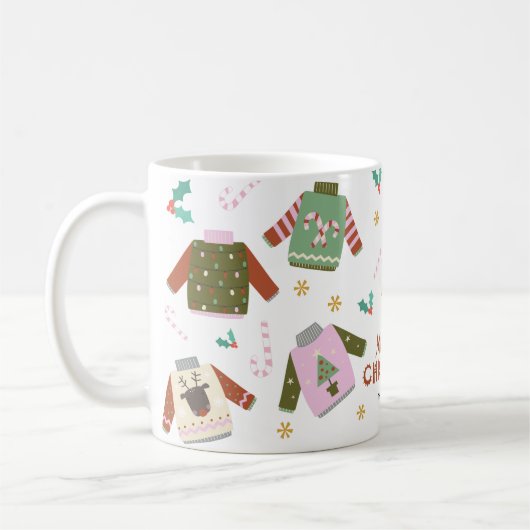 Mug Noël rétro, laide (Gauche)