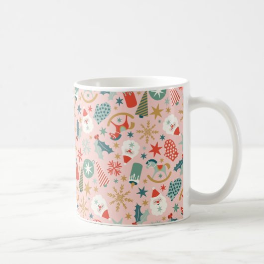 Mug Noël Retro Pastel (Droite)