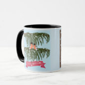 Mug Noël , Rétro , Pinsons (Devant gauche)