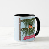 Mug Noël , Rétro , Pinsons (Devant droit)