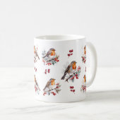 Mug Noël Robin d'hiver Red Berries (Devant droit)