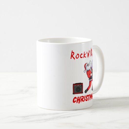 Mug Noël Rock-N-Roll (Devant droit)
