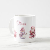 Mug Noël rose (Devant gauche)
