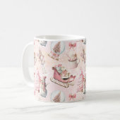 Mug Noël rose (Devant gauche)